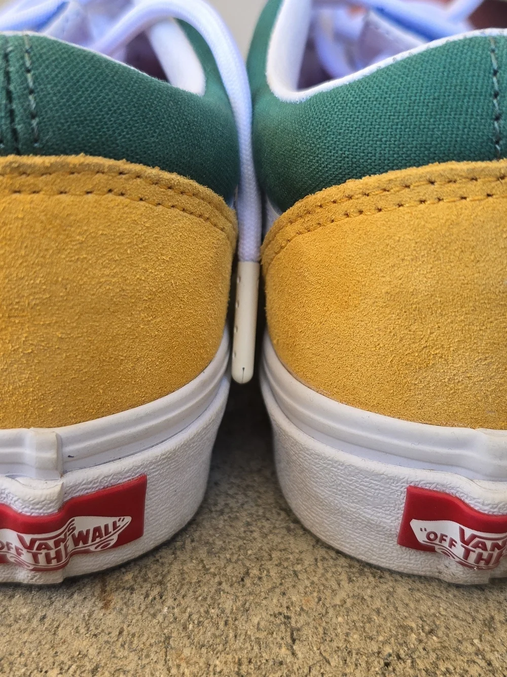 Vans Low-Top Sneakers in Blue, Green, White & Red